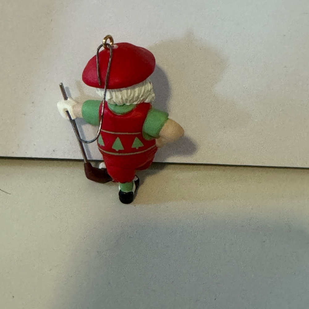 Fore! The Holidays! "St. Nick Open" Golfing Santa Ornament - Picture 3 of 5
